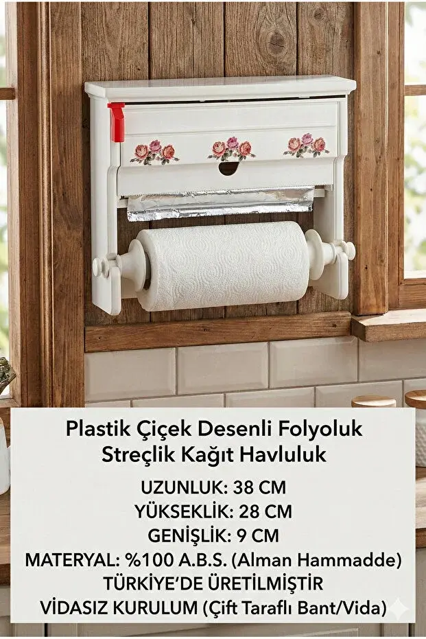 Özmet Lüks 3'lü Folyoluk,Streçlik,Kağıt Havluluk