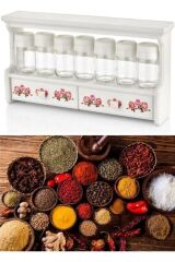 Özmet Lüks 7'li Çekmeceli Baharat Seti