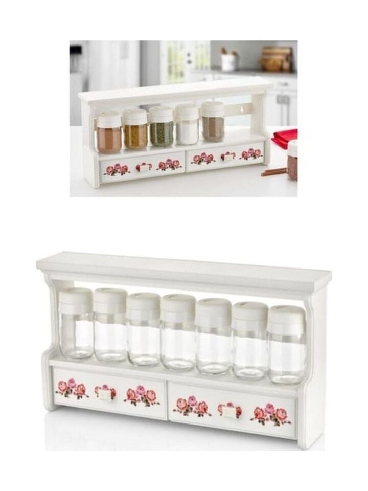 Özmet Lüks 7'li Çekmeceli Baharat Seti