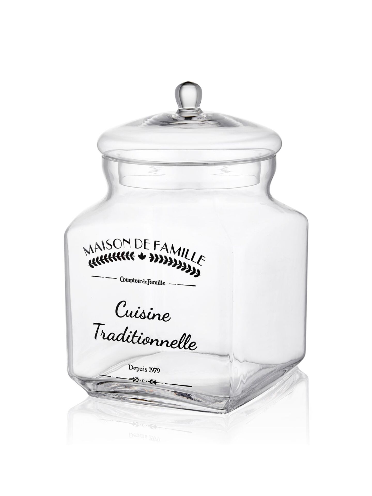 The Mia Kapaklı Cam Saklama Kabı 23 Cm