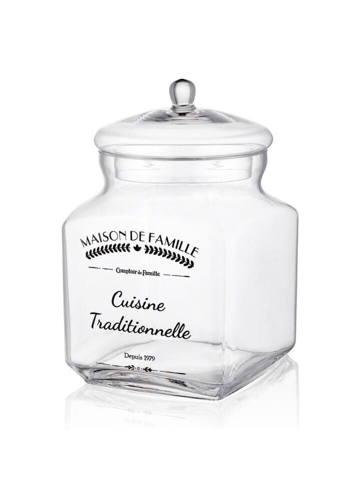 The Mia Kapaklı Cam Saklama Kabı 23 Cm