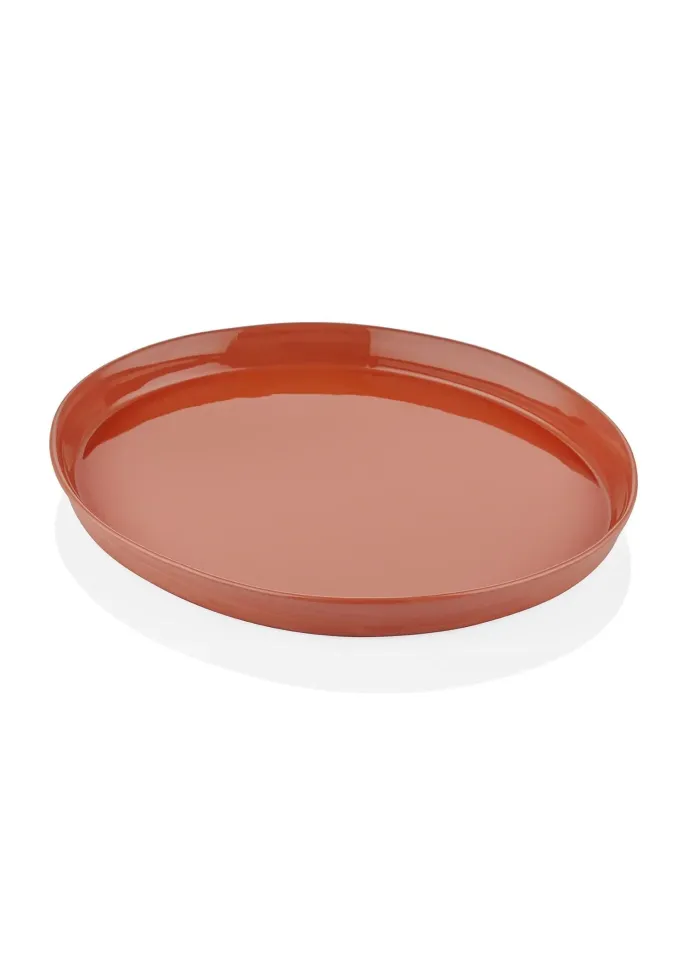 The Mia Cotta Limoges Servis Tabağı  27x23 cm TERRACOTA