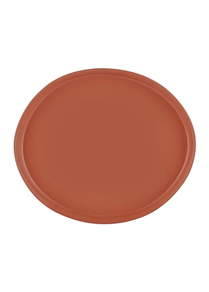 The Mia Cotta Limoges Servis Tabağı  27x23 cm TERRACOTA