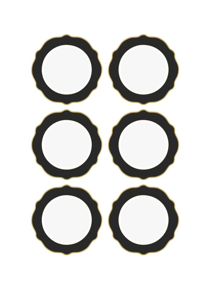 THE MİA Jaswely Pasta Tabağı 6 Parça  21 Cm