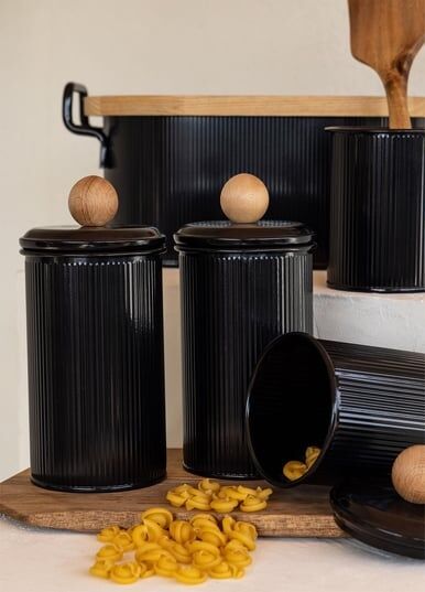 The Mia Stripe Çay Kahve Şeker Kavanozu  1,20 Lt