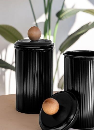 The Mia Stripe Çay Kahve Şeker Kavanozu  1,20 Lt