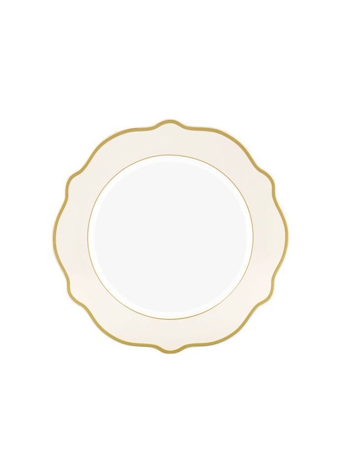 The Mia Jaswely Pasta Tabağı 6 Parça  21 Cm KREM