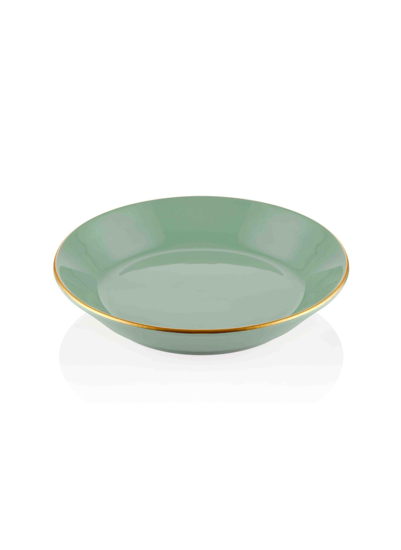 The Mia Basic Yemek Tabağı 6 Lı Set  - 20cm YEŞİL