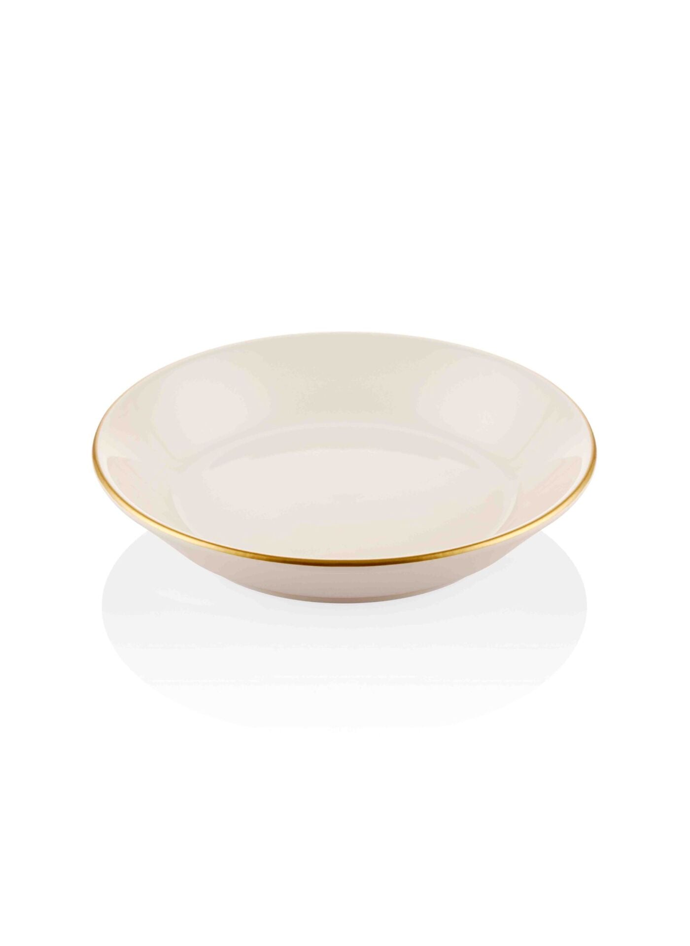 The Mia Basic Yemek Tabağı 6 Lı Set  - 20cm KREM