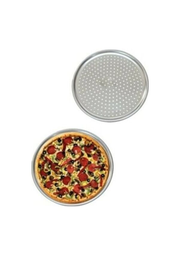 Abant Lüks Paslanmaz Çelik Pizza Lahmacun Tepsisi 6 Farklı Boy 28 CM