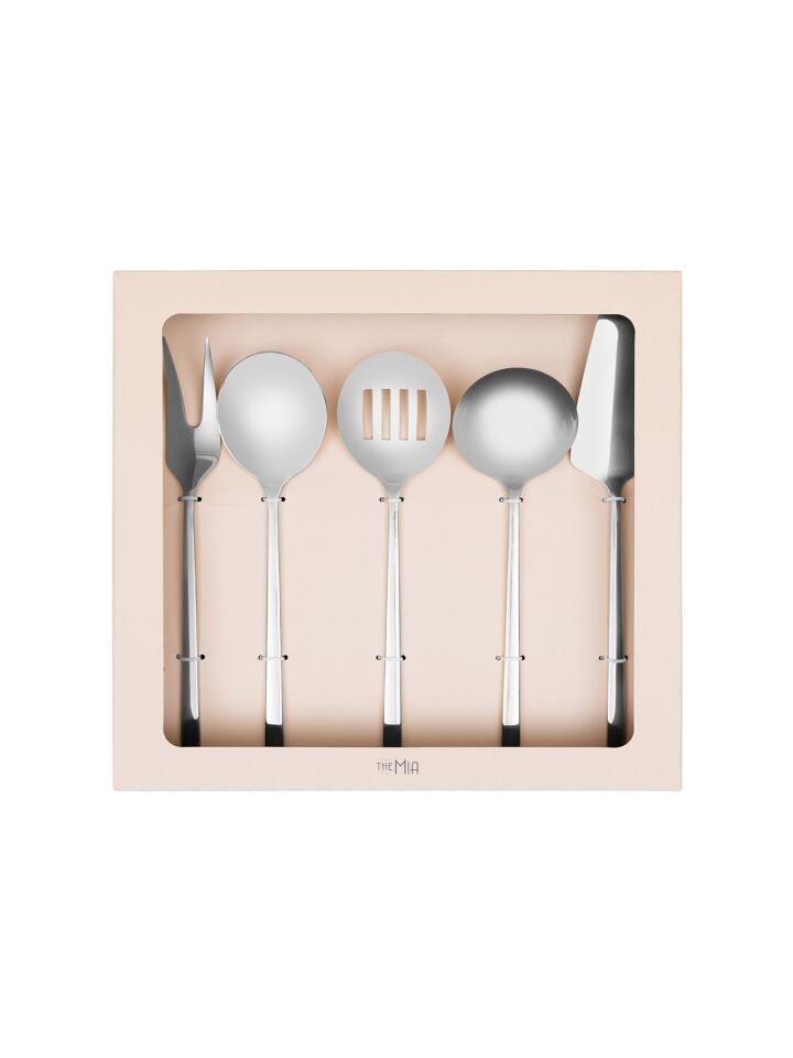 The Mia Giallo Paslanmaz Çelik Servis Seti 5 Parça