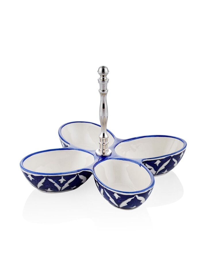 The Mia Corallo Çerezlik 4 Bölmeli 28x28x21 cm