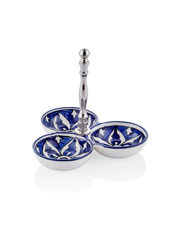 The Mia Corallo Çerezlik  3 Bölmeli 19x19x19 cm