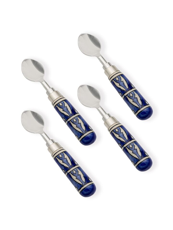 The Mia Corallo Dondurma Kaşığı 4 lü Set MAVİ