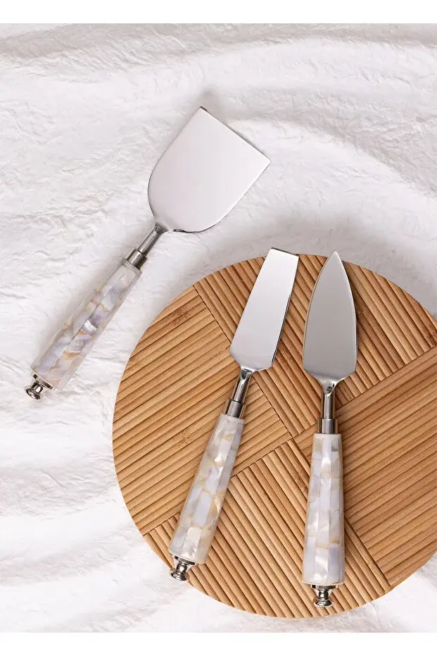 The Mia Pearl Peynir Servis Takımı 3 Parça