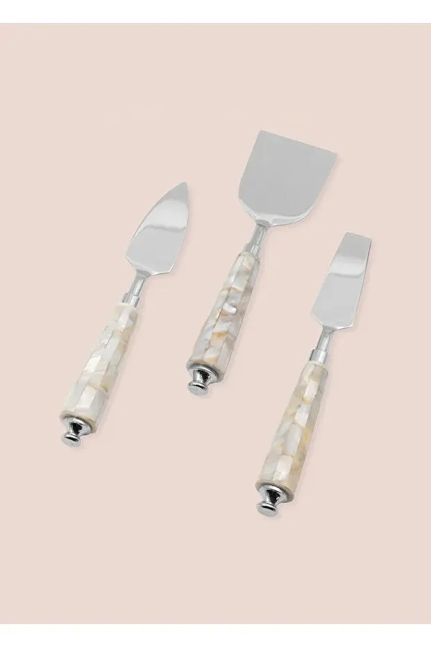 The Mia Pearl Peynir Servis Takımı 3 Parça
