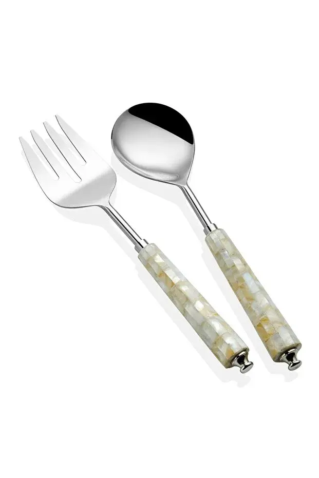 The Mia  Pearl Salata Servis Takımı 2 Parça