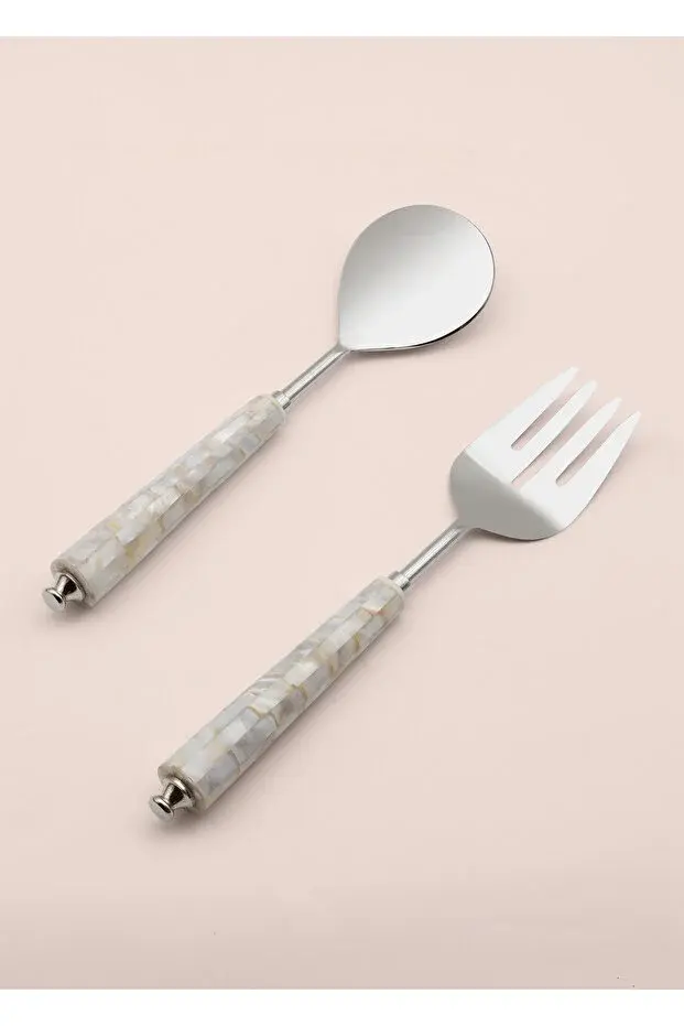 The Mia  Pearl Salata Servis Takımı 2 Parça