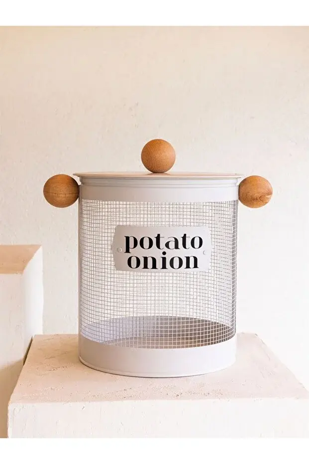 The Mia Stripe Patates Soğan Kabı 36x36 cm