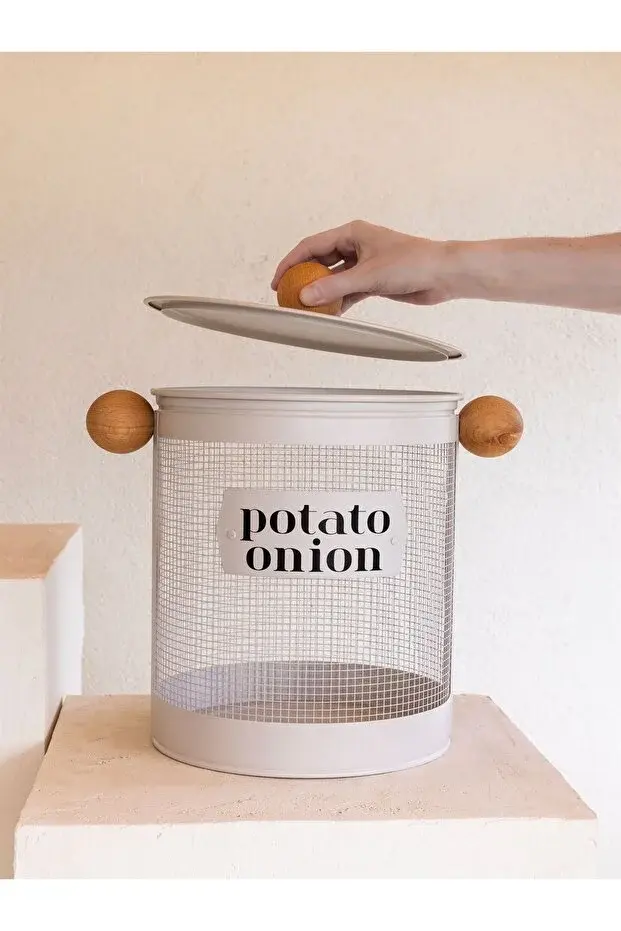 The Mia Stripe Patates Soğan Kabı 36x36 cm