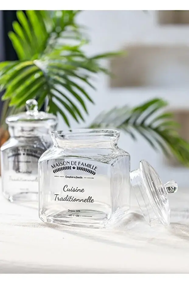 Kapaklı Cam Saklama Kabı 3 Lü Set 17cm-18cm-23cm