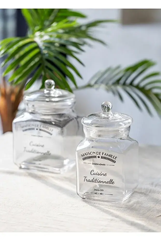 Kapaklı Cam Saklama Kabı 3 Lü Set 17cm-18cm-23cm