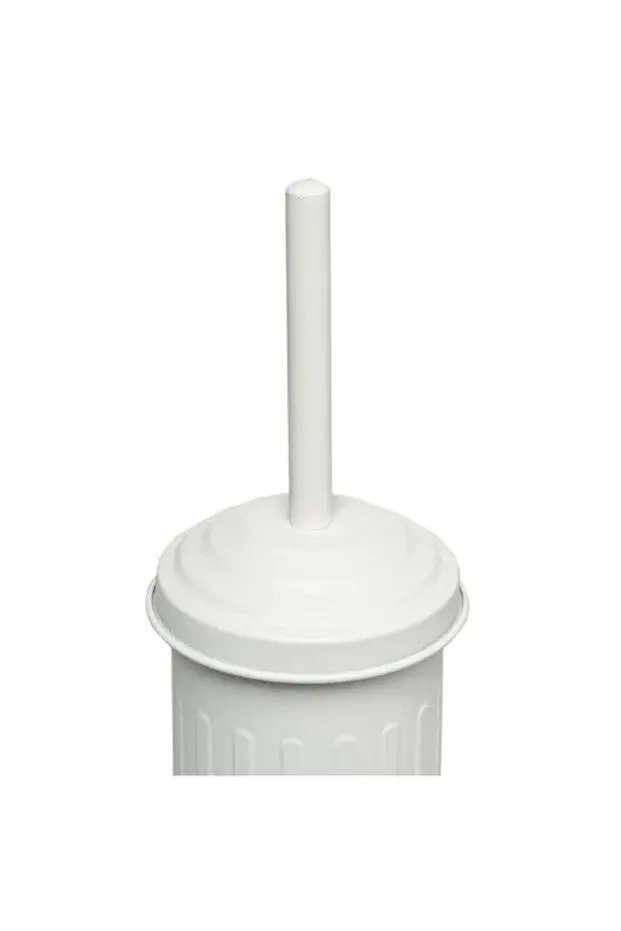 The Mia Galvaniz 40x11cm Tuvalet Wc Fırçası BEYAZ