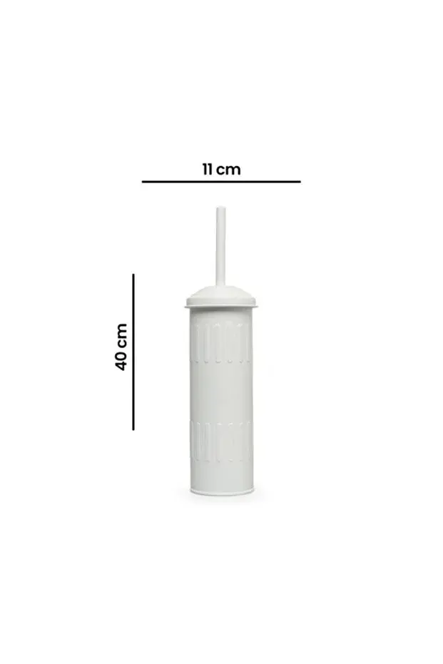 The Mia Galvaniz 40x11cm Tuvalet Wc Fırçası BEYAZ