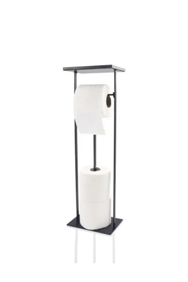 The Mia Tepsili Tuvalet Kağıdı Standı 54x15x12 Cm SİYAH