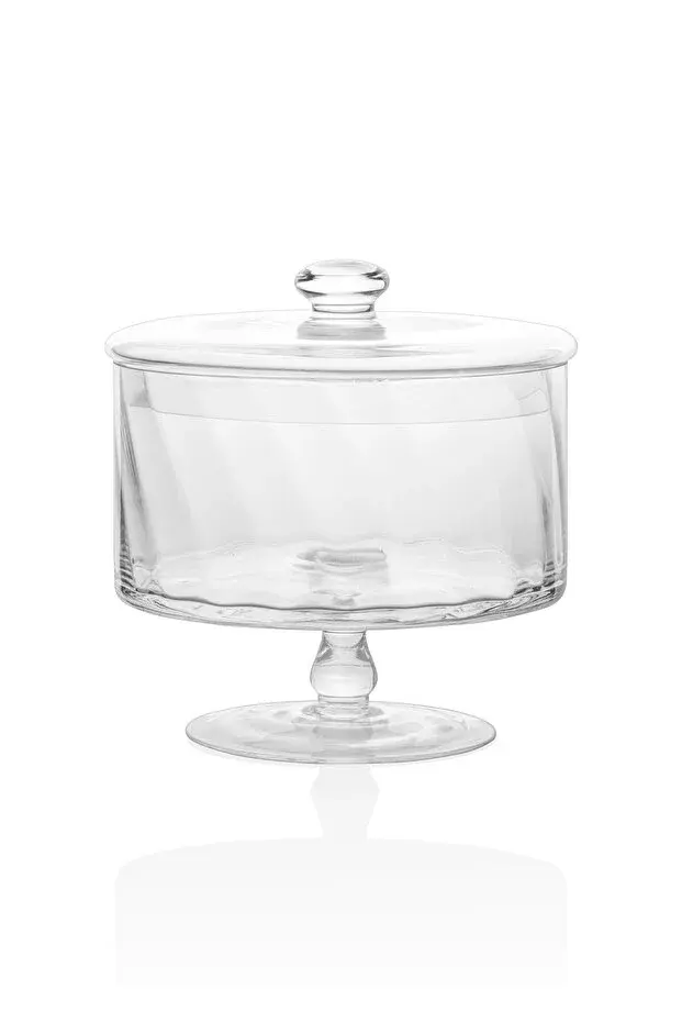 The Mia Ayaklı Cam Saklama Kabı 20 Cm