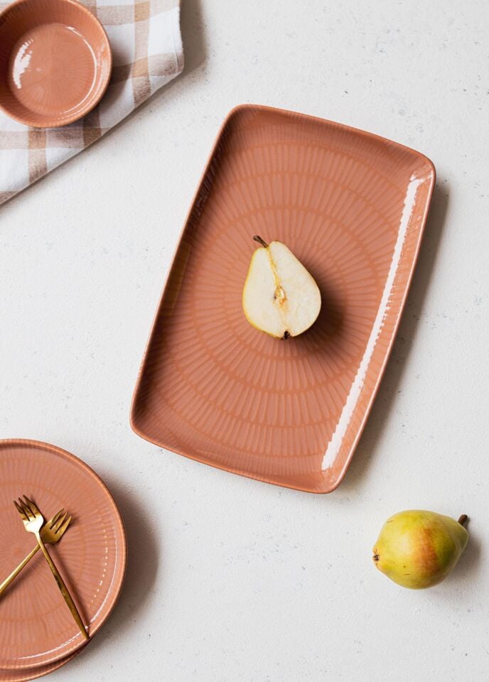 The Mia Noon Kahvaltı Takımı 6 Kişilik 17 Parça Somon