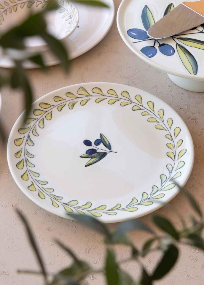 The Mia Olivos Kahvaltı Takımı 6 Kişilik 19 Parça Set