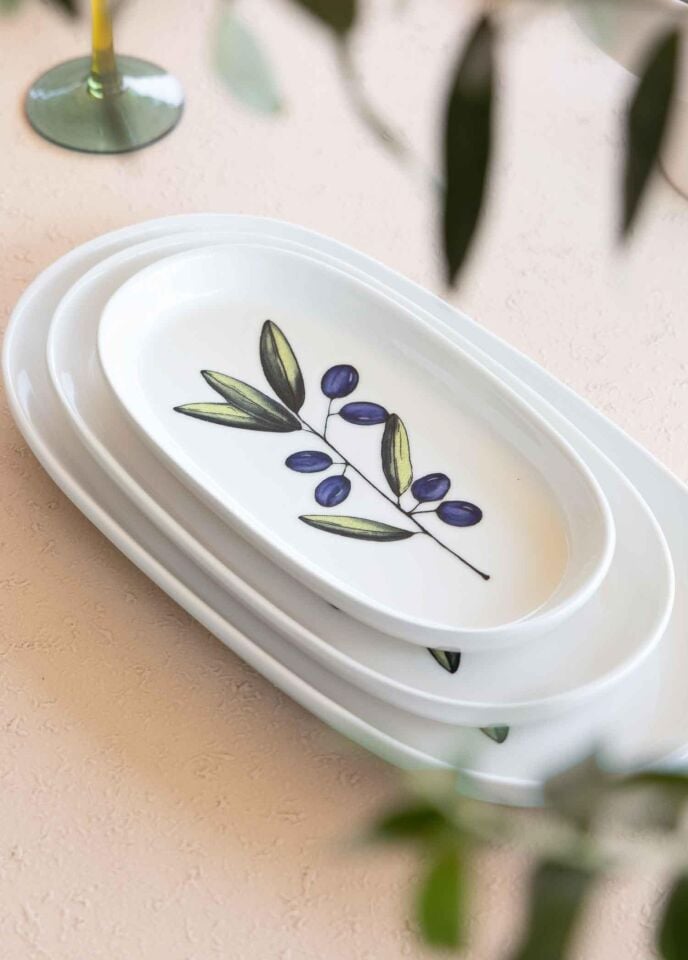 The Mia Olivos Kahvaltı Takımı 6 Kişilik 15 Parça Set