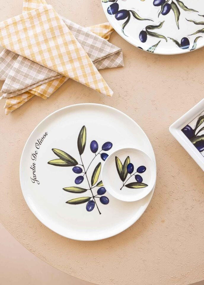 The Mia Olivos Kahvaltı Takımı 6 Kişilik 15 Parça Set