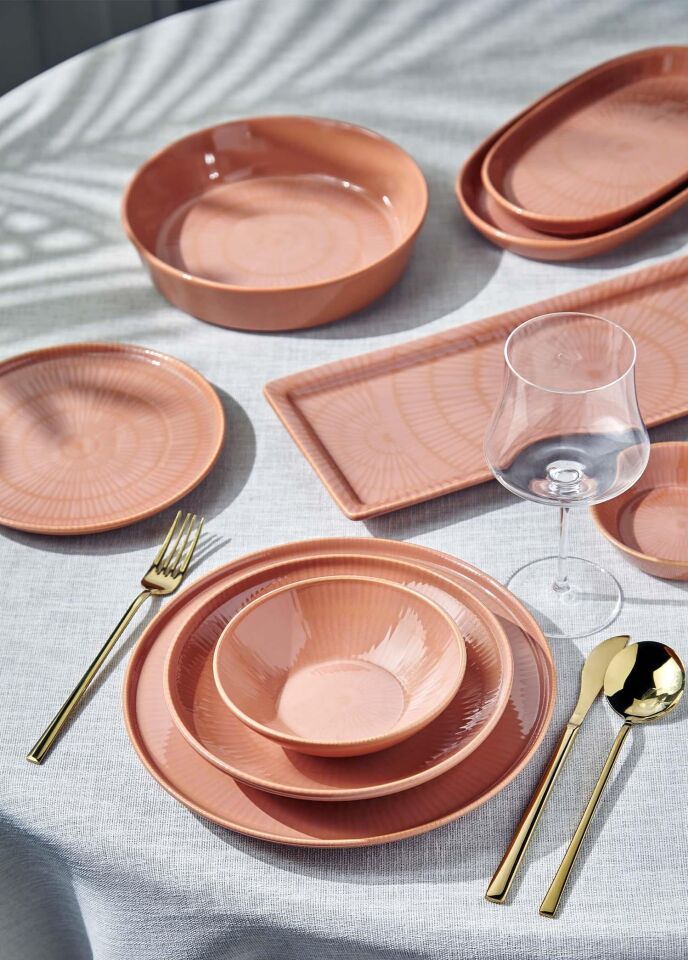 The Mia Noon Yemek Takımı 6 Kişilik Somon 31 Parça