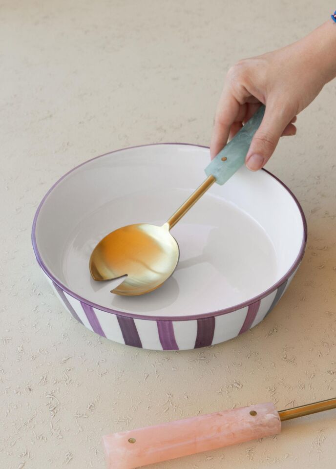 The Mia Joy Yemek Takımı 6 Kişilik 31 Parça Mor