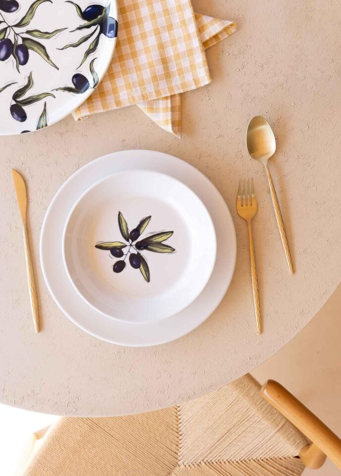 The Mia Olivos 6 Kişilik Yemek Takımı 31 Parça Set