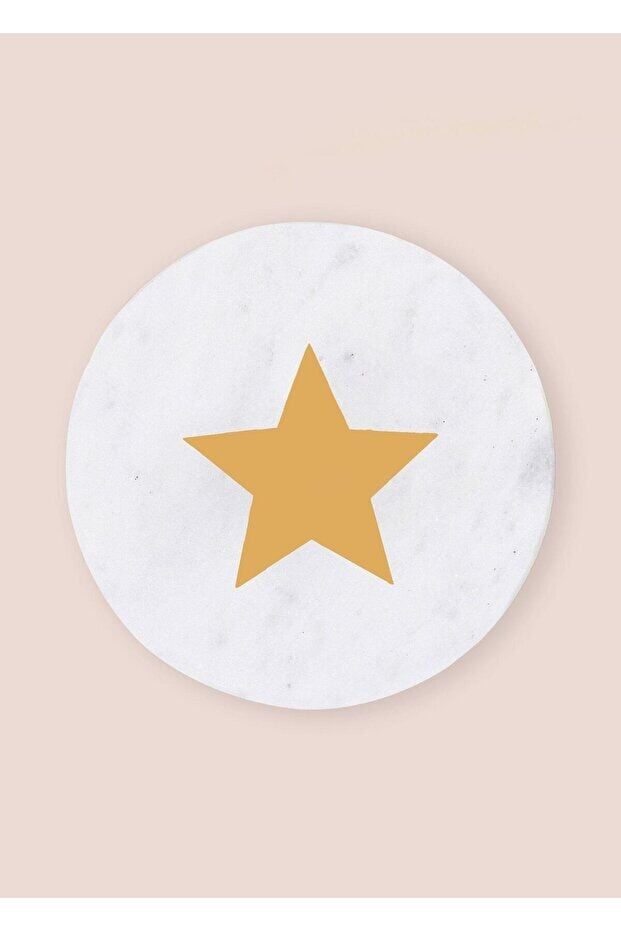 The Mia Mermer Bardak Altlığı Yıldız