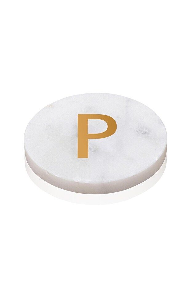 The Mia Mermer Bardak Altlığı P