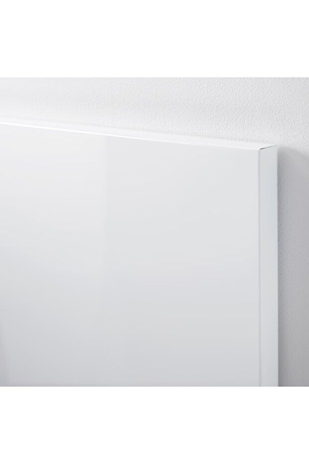 30 x 50 Cm  Dekoratif Metal Mıknatıslı Pano Magnet Panosu 10 Adet Siyah Mıknatıs Hediyeli BEYAZ