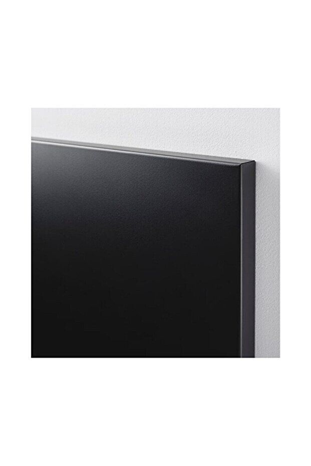 50x70 Cm  Dekoratif Metal Mıknatıslı Pano Magnet Panosu 10 Adet Siyah Mıknatıs Hediyeli SİYAH