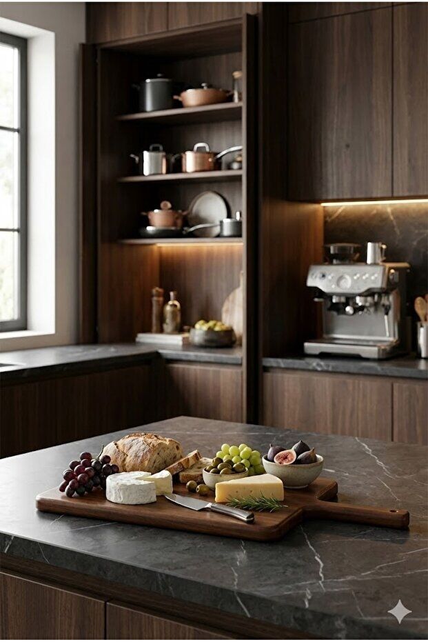 The Mia Natura Akasya Kesme Tahtası 50x25x2 cm