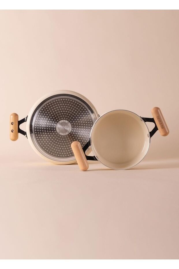 The Mia Cucina Di Mia İndüksiyon Tabanlı Seramik Tencere Tava Seti 7 Parça